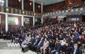 Iranian President Ebrahim Raisi attends the ceremony of National Student Day at Tehran University in Tehran, Iran, December 7, 2022. Presidential Website/WANA (West Asia News Agency)