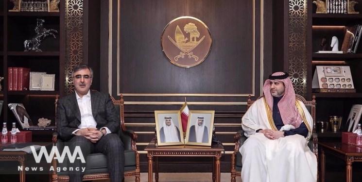 Iranian and Qatari chief bankers in a meeting in Qatar's capital signed a monetary pact to facilitate bilateral banking relations. - Social Media / WANA News Agency