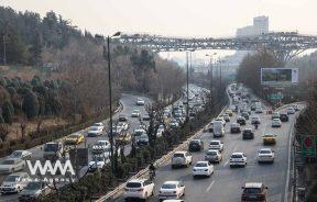 Cars drive along a street in Tehran, Iran January 25, 2023. Majid Asgaripour/WANA (West Asia News Agency)