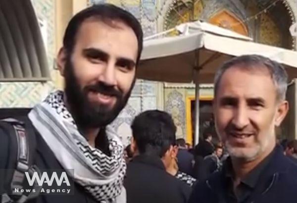 Hamid Nouri (right) and his son - Social Media / WANA News Agency