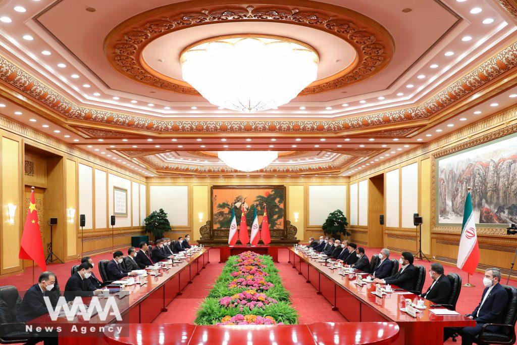 President Ebrahim Raisi's meeting with Chinese president Xi Jinping - Feb 14, 2023 - President office / WANA News Agency
