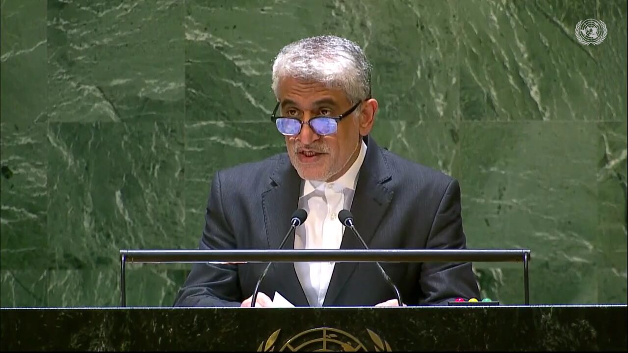 Amir Saied Iravani, Iran's ambassador to the United Nations. Social Media / WANA News Agency