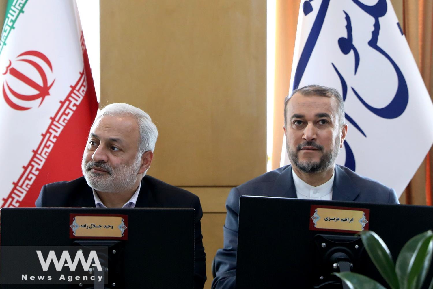 Iran's Foreign Minister Dr. Amir Abdulhian had a meeting with the members of the National Security Commission of the Islamic parliament. Feb 21, 2023. Mahmoud Husseini / WANA News Agency