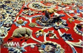 Iranian carpets with the innovative tridimensional texture. Social Media / WANA News Agency