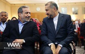 Abbas Araghchi, a former member of the nuclear negotiating team (L) and Amir Abdullahian, Iran's foreign minister (R). Social Media / WANA News Agency