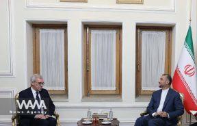 Russian Deputy Foreign Minister Alexander Grushko met with Iran’s Foreign Minister Hossein Amirabdollahian. Feb 23, FM office / WANA News Agency