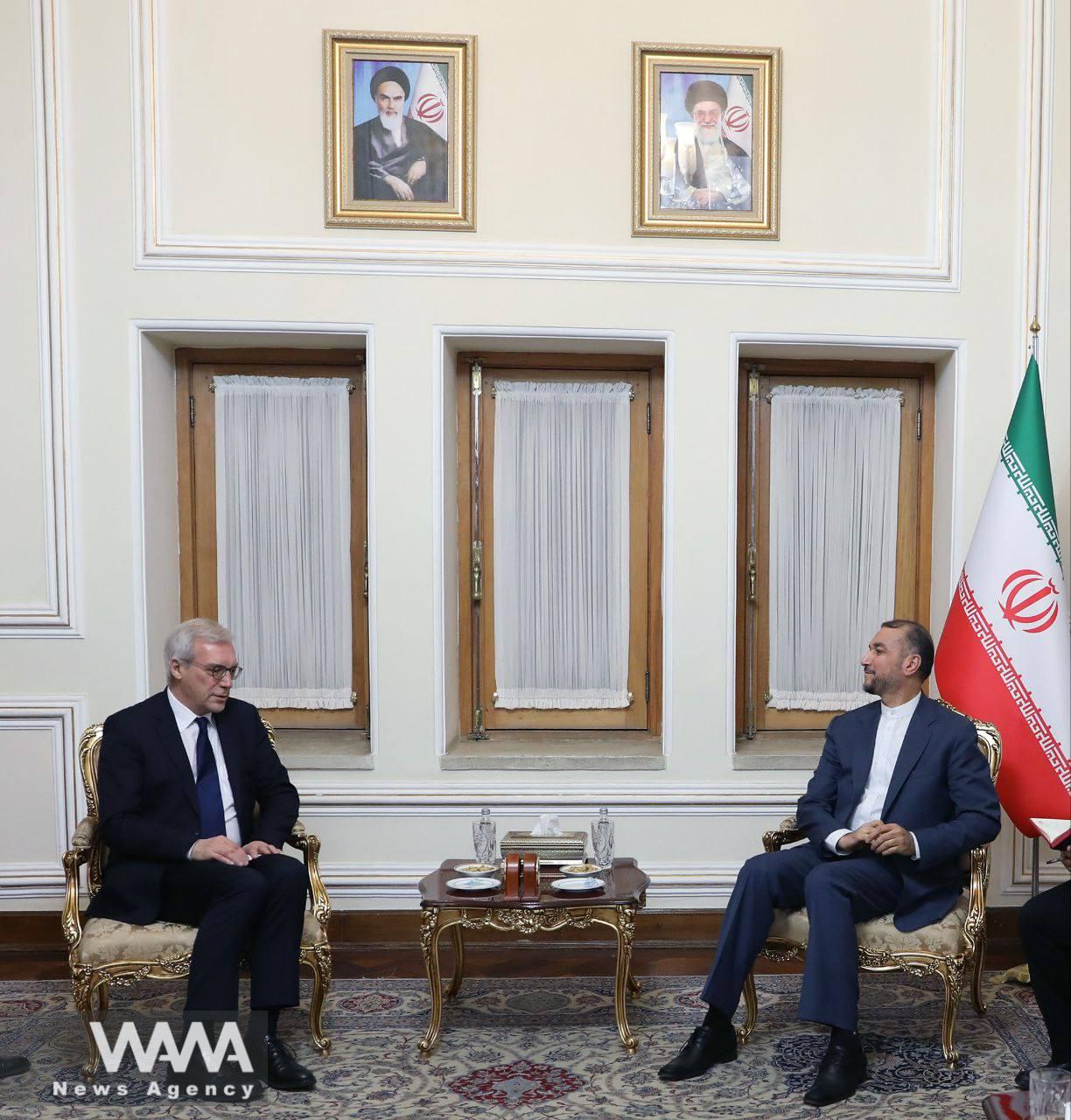 Russian Deputy Foreign Minister Alexander Grushko met with Iran’s Foreign Minister Hossein Amirabdollahian. Feb 23, FM office / WANA News Agency