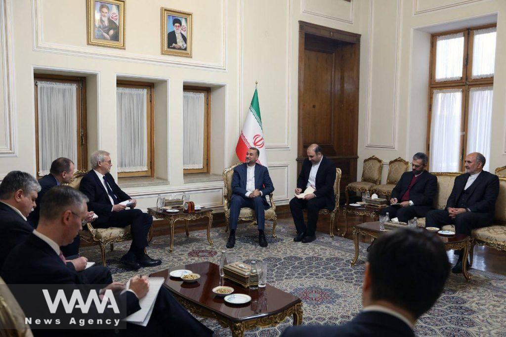Russian Deputy Foreign Minister Alexander Grushko met with Iran’s Foreign Minister Hossein Amirabdollahian. Feb 23, FM office / WANA News Agency
