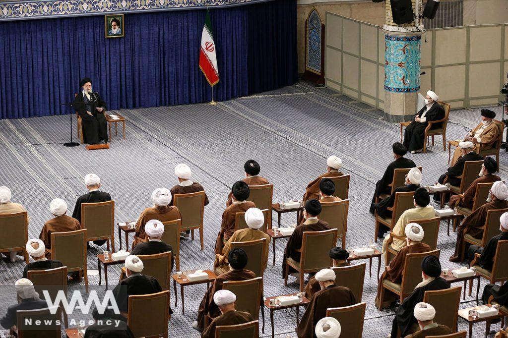 The Leader of the Islamic Revolution met with the head and members of the Assembly of Experts on Thursday, February 23, 2023. Leader office / WANA News Agency
