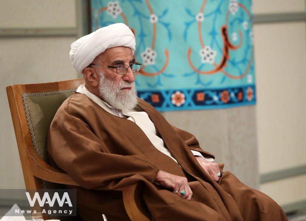 Ayatollah Jannati, head of the Assembly of Experts at the meeting with Ayatollah Khamenei - Feb 23. 2023 - Leader office / WANA News Agency