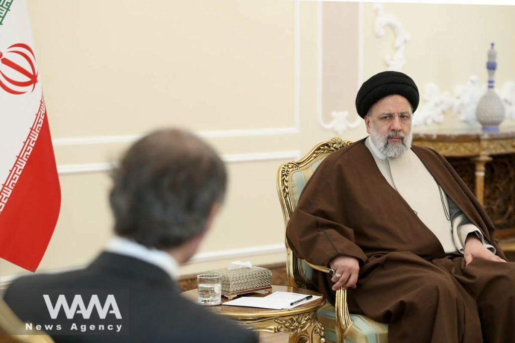 Iranian President Ebrahim Raisi meets with International Atomic Energy Agency (IAEA) Director General Rafael Grossi in Tehran, Iran, March 4, 2023. Iran's President Website/WANA (West Asia News Agency)