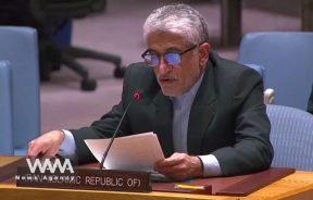 Amir Saied Iravani, Iran's ambassador to the United Nations. Social Media / WANA News Agency