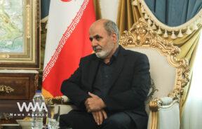 Iran's Secretary of the Supreme National Security Council Ali Akbar Ahmadian looks during a meeting with Iraq's National Security Advisor Qasim al-Araji in Tehran, Iran, May 29, 2023. WANA (West Asia News Agency)