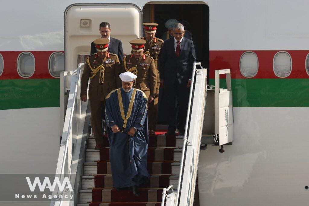 Arrival of Haitham Bin Tariq Al Saeed, Sultan of Oman, in Tehran - Mehrabad Airport. May 28,2023. Majid Asgaripour / WANA News Agency