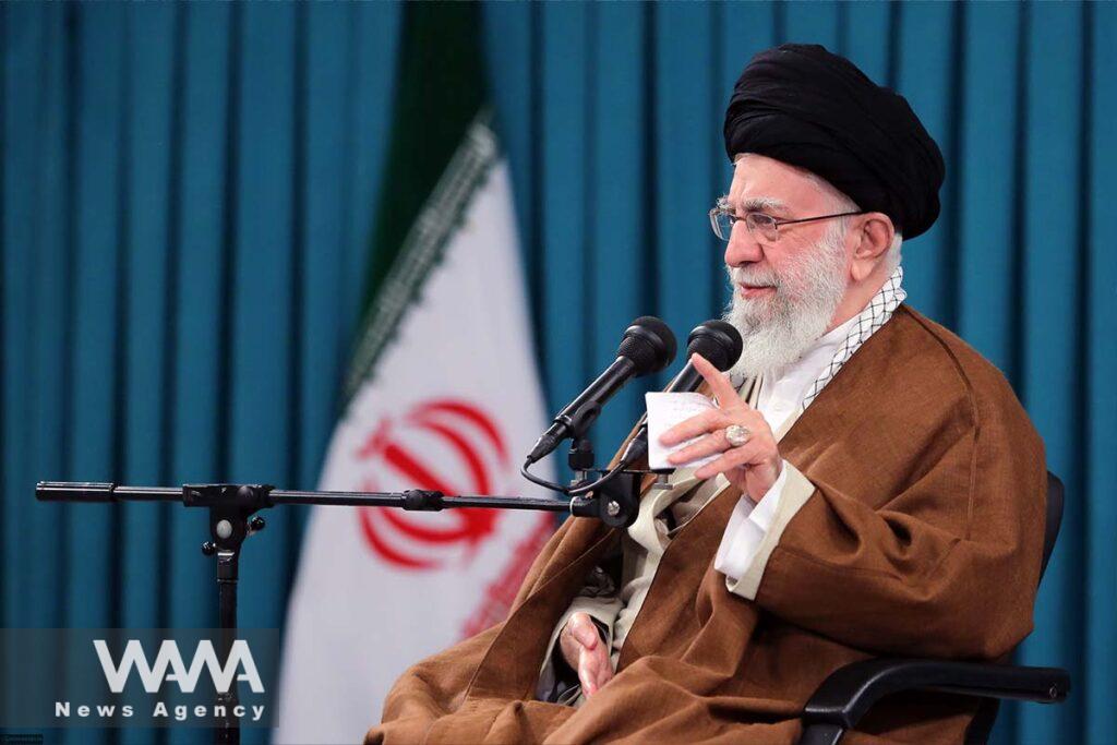 Ayatollah Khamenei, The Leader of the Islamic Revolution met with the Minister and senior officials of Iran’s Foreign Ministry and also with ambassadors and representatives of the Islamic Republic of Iran in other countries this, May 20, 2023. Leader office / WANA News Agency