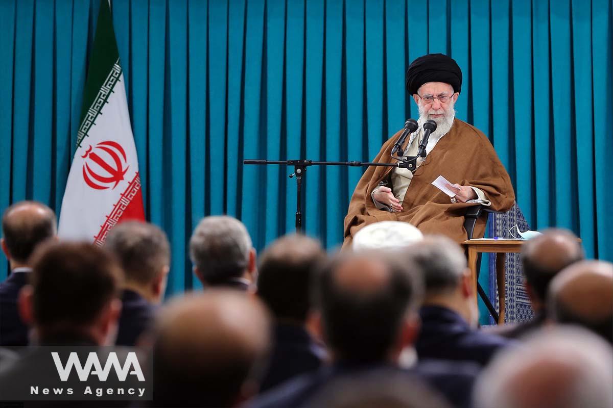 Ayatollah Khamenei, The Leader of the Islamic Revolution met with the Minister and senior officials of Iran’s Foreign Ministry and also with ambassadors and representatives of the Islamic Republic of Iran in other countries this, May 20, 2023. Leader office / WANA News Agency