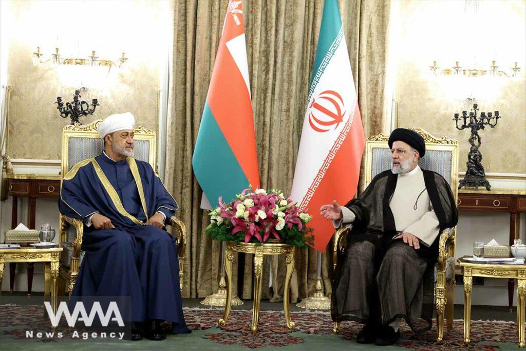 Bilateral meeting between the President of Iran and the Sultan of Oman. May 28, 2023. President office / WANA News Agency