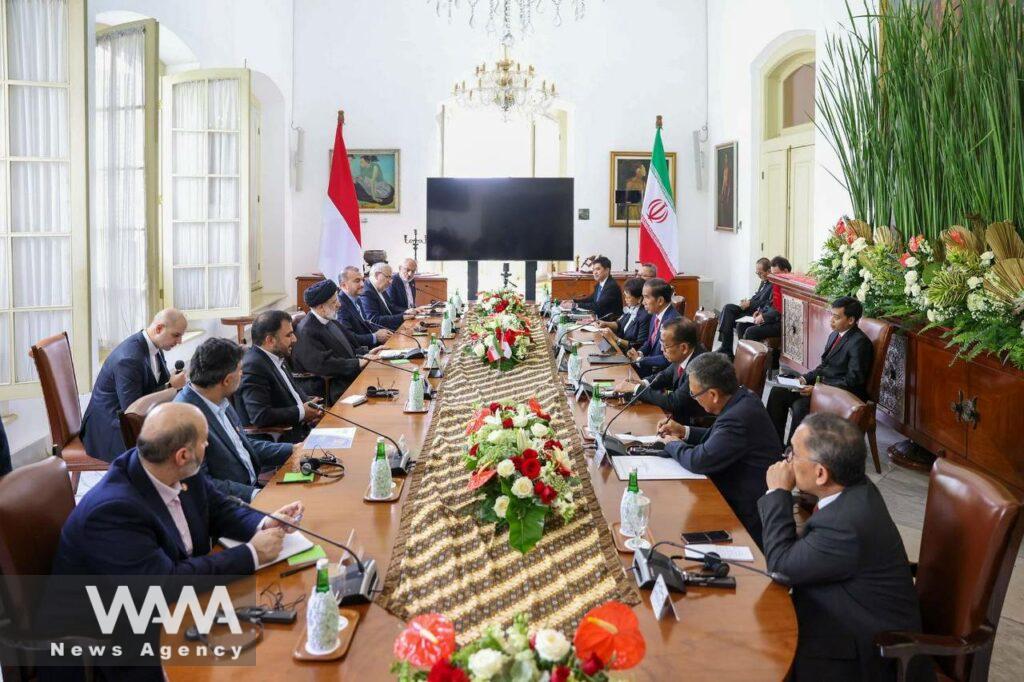 Iran's President Ebrahim Raisi's visit to Indonesia. President Office / WANA News Agency