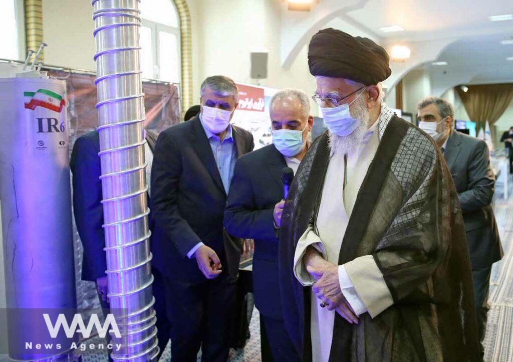 Iran's Supreme Leader Ayatollah Ali Khamenei visits the Iranian centrifuges in Tehran, Iran June 11, 2023. Office of the Iranian Supreme Leader/WANA (West Asia News Agency)