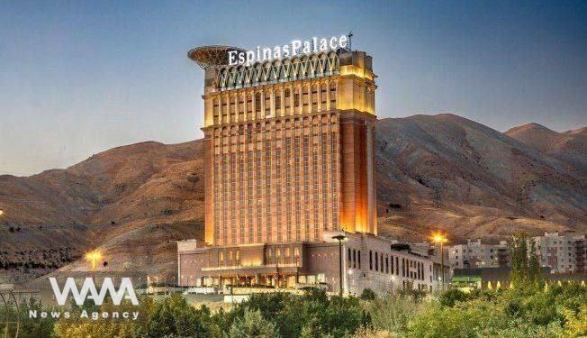 "Spinas Palace Hotel" located in the northwest of Tehran (Sadatabad). Social Media / WANA News Agency