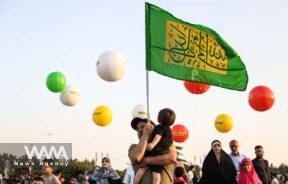 People attend the Ghadir Eid street festival in Tehran, Iran July 7, 2023. Majid Asgaripour/WANA (West Asia News Agency)