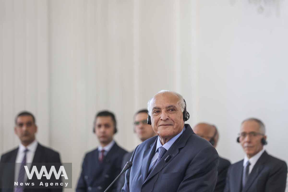 Algeria's Foreign Minister Ahmed Attaf looks on during a joint news conference with Iran's Foreign Minister Hossein Amir-Abdollahian (not pictured), in Tehran, Iran July 8, 2023. Majid Asgaripour/WANA (West Asia News Agency)