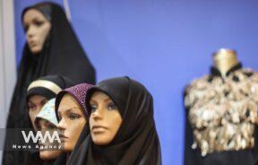 A manikin is seen at the Hijab exhibition in Tehran, Iran July 15, 2023. Majid Asgaripour/WANA (West Asia News Agency)