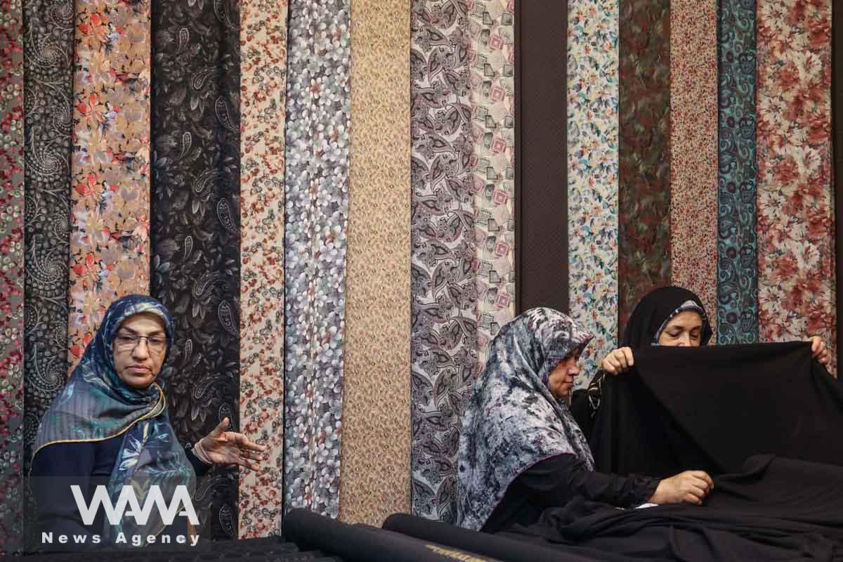 Iranian women attend the Hijab exhibition in Tehran, Iran July 15, 2023. Majid Asgaripour/WANA (West Asia News Agency)