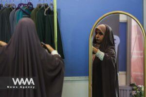 Iranian women attend the Hijab exhibition in Tehran, Iran July 15, 2023. Majid Asgaripour/WANA (West Asia News Agency)