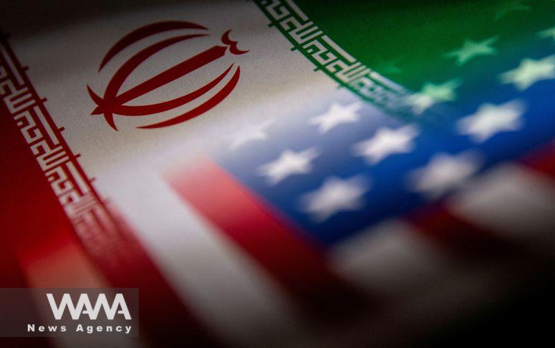 Iran & America flags