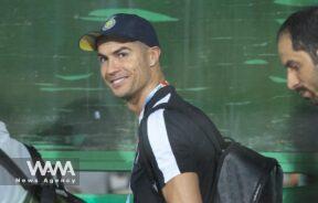 Soccer Football - Asian Champions League - Group E - Persepolis v Al-Nassr - Azadi Stadium, Tehran, Iran - September 19, 2023 Al Nassr's Cristiano Ronaldo arrives at the stadium before the match Majid Asgaripour/WANA (West Asia News Agency)