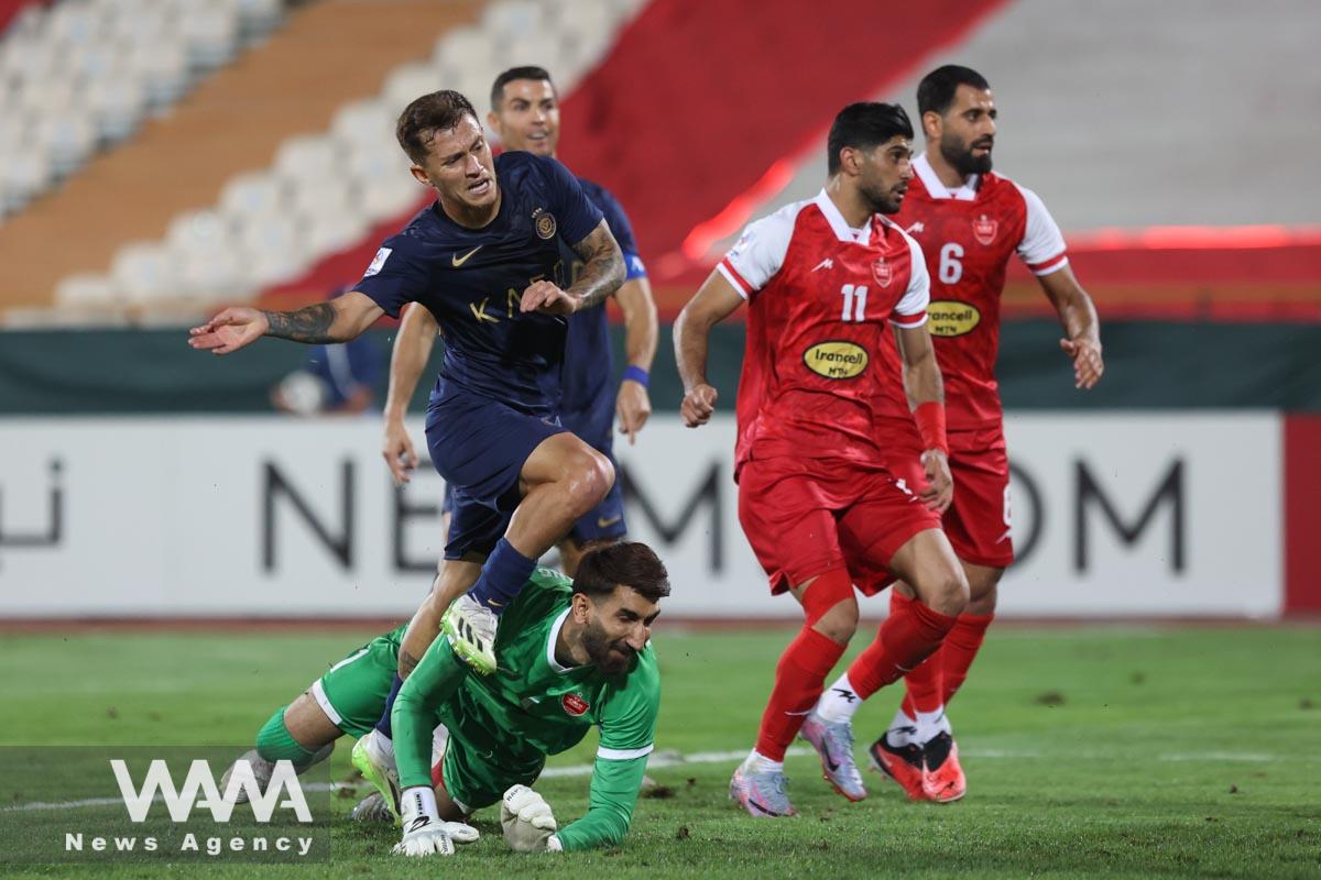 Soccer Football - Asian Champions League - Group E - Persepolis v Al Nassr - Azadi Stadium, Tehran, Iran - September 19, 2023 Al Nassr's Otavio in action Majid Asgaripour/WANA (West Asia News Agency)