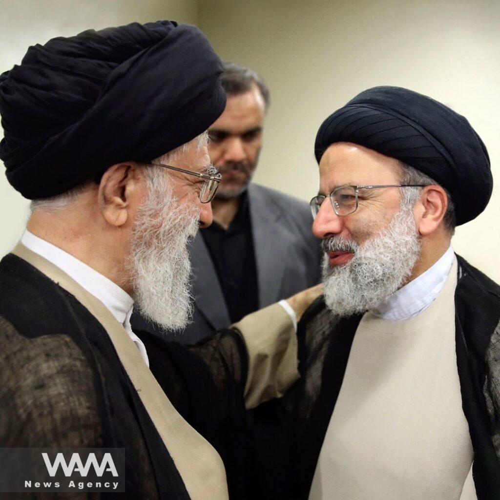 The meeting of the president Raisi with the leader of the revolution, Ayatollah Khamenei before his trip to New York. Sep 17th, 2023. Leader office / WANA News Agency