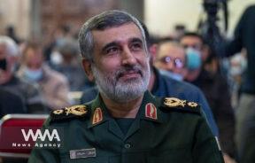 Islamic Revolution Guards Corps (IRGC) Aerospace Commander Brigadier General Amir Ali Hajizadeh. Social Media / WANA News Agency