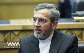 Iranian diplomat Ali Bagheri attends the Tehran International Conference on Palestine/WANA (West Asia News Agency)