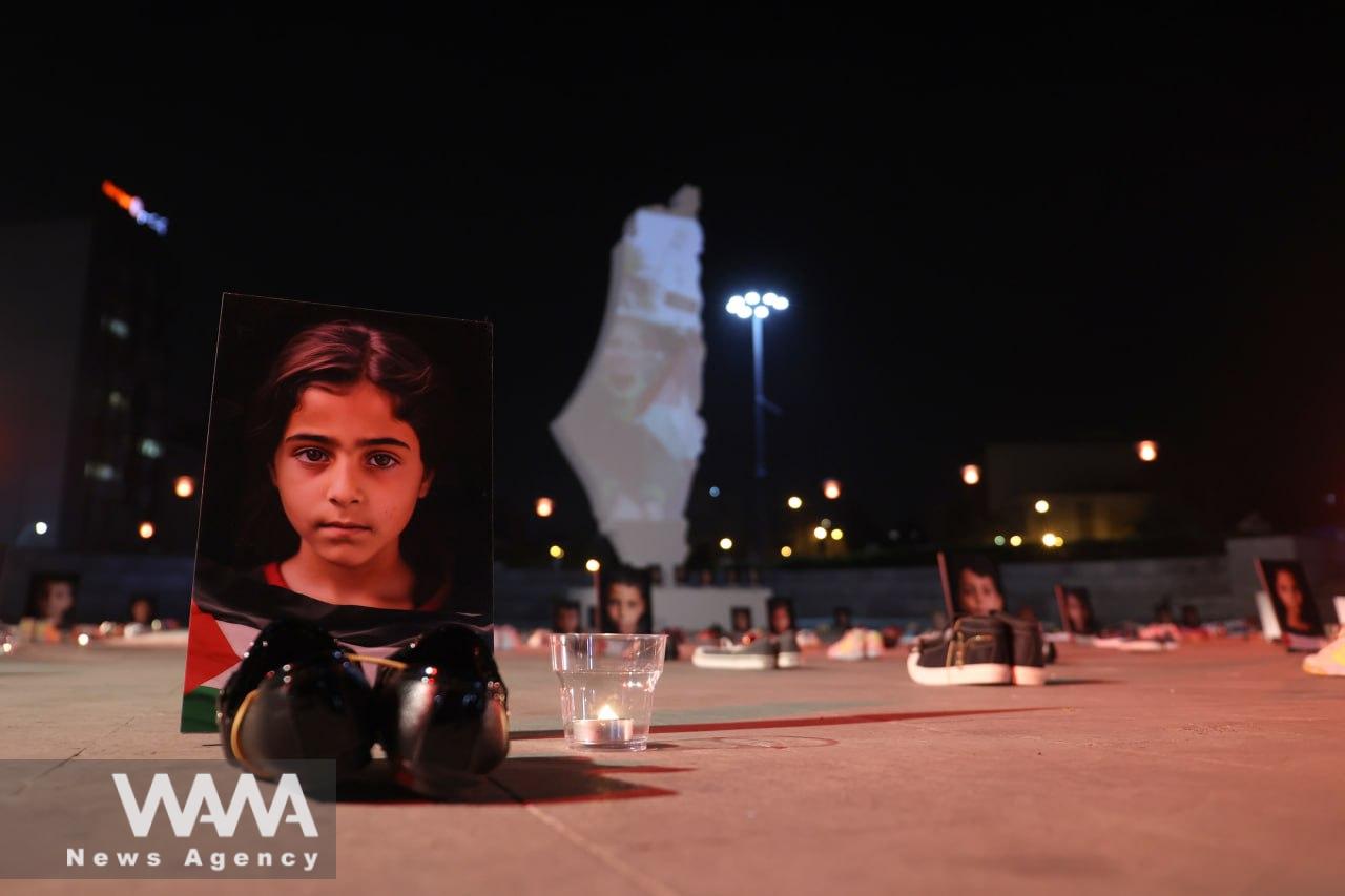 In memory of the innocent children of Gaza who were killed by Israel - 20.Dec.2023, Hafte Tir Square, Tehran - Majid Asgaripour / WANA News Agency