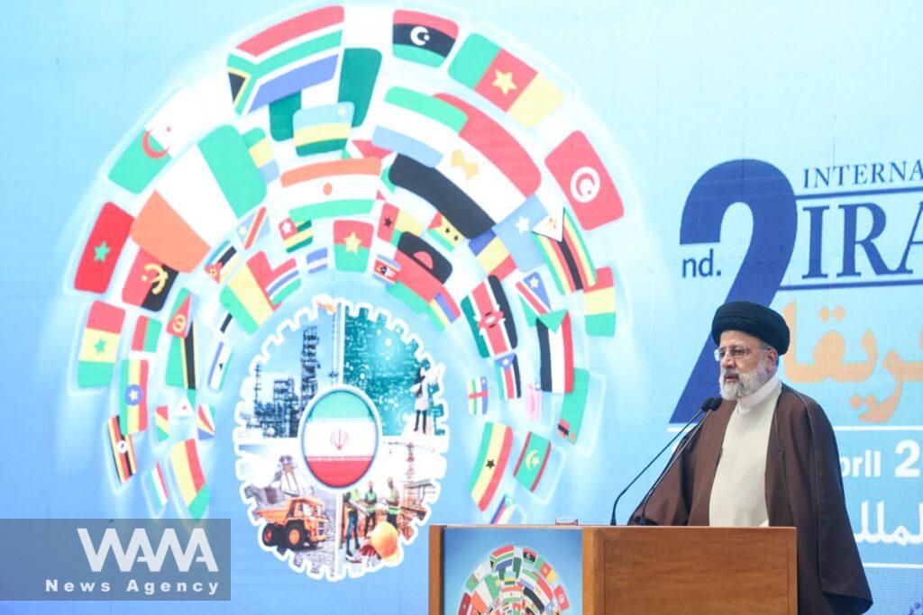 Iran's President Ebrahim Raisi attend the Iran and Africa Economic Conference/WANA (West Asia News Agency)