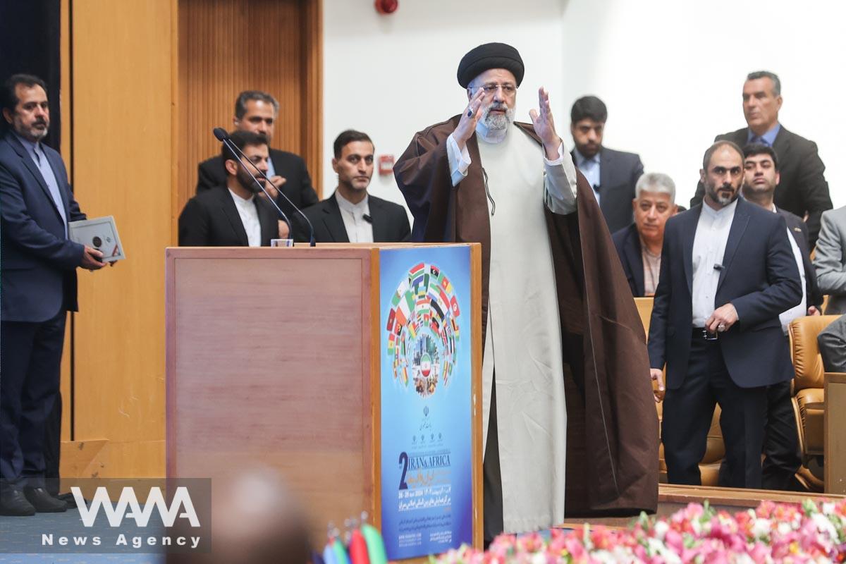 Iran's President Ebrahim Raisi attend the Iran and Africa Economic Conference/WANA (West Asia News Agency)