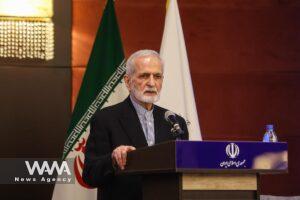 Chair of the Strategic Council of Foreign Relations, Seyed Kamal Kharazi, speaks during the Iranian-Arab Dialogues for Cooperation Conference