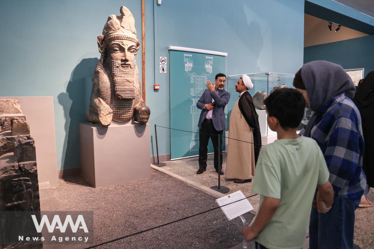 People visit Iran's National Museum during World Museum Day