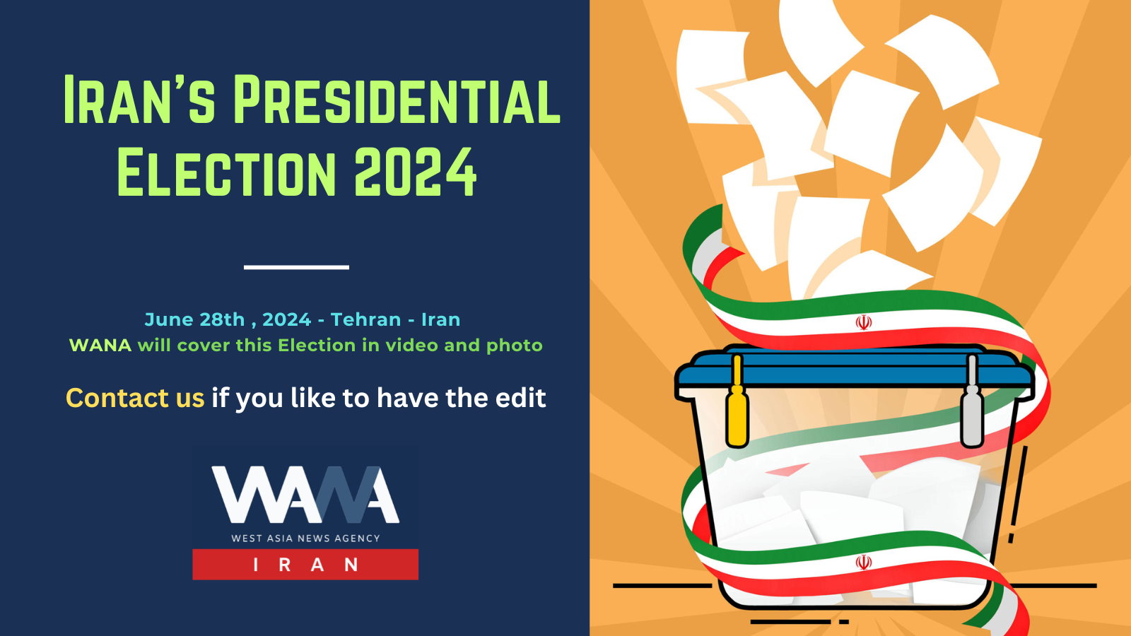 WANA - Iran's presidential election 2024