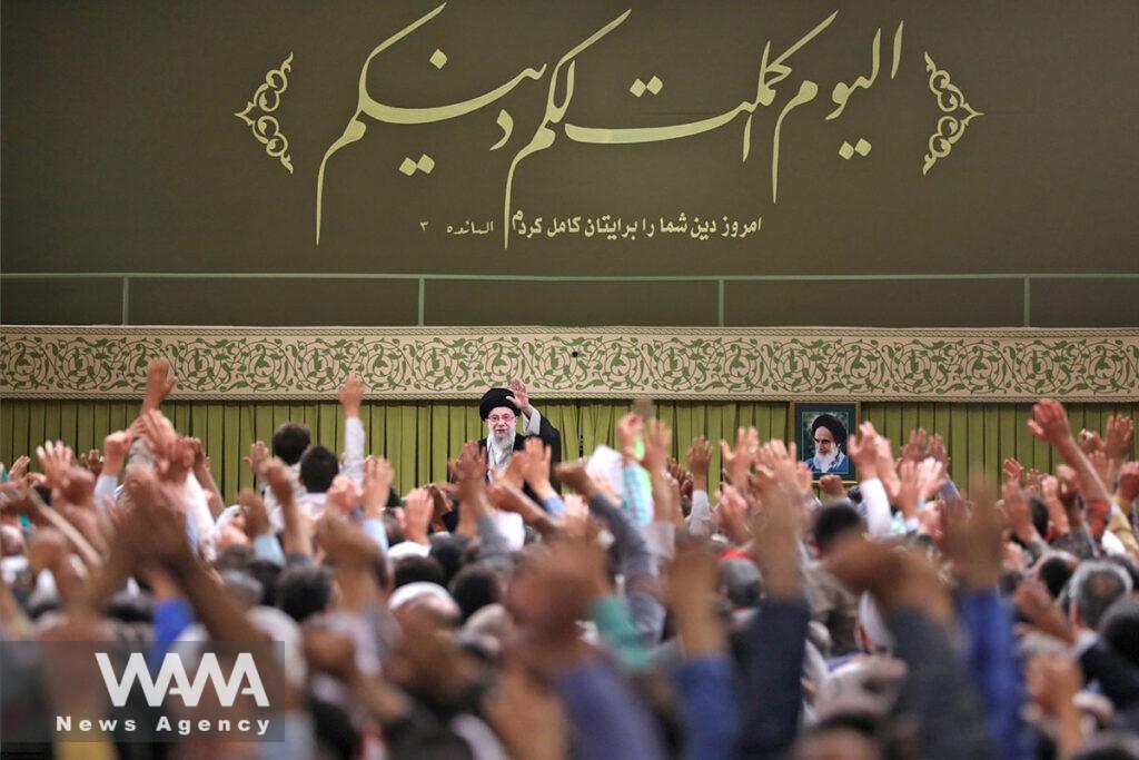 The Supreme Leader, Ayatollah Khamenei made the remarks in the Imam Khomeini Hussainiyah on June 25, 2024 on the occasion of Eid al-Ghadir and on the eve of the presidential elections scheduled for Friday, June 28, 2024 / Leader office / WANA News Agency