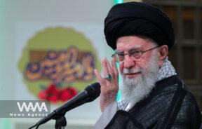 The Supreme Leader, Ayatollah Khamenei made the remarks in the Imam Khomeini Hussainiyah on June 25, 2024 on the occasion of Eid al-Ghadir and on the eve of the presidential elections scheduled for Friday, June 28, 2024 / Leader office / WANA News Agency