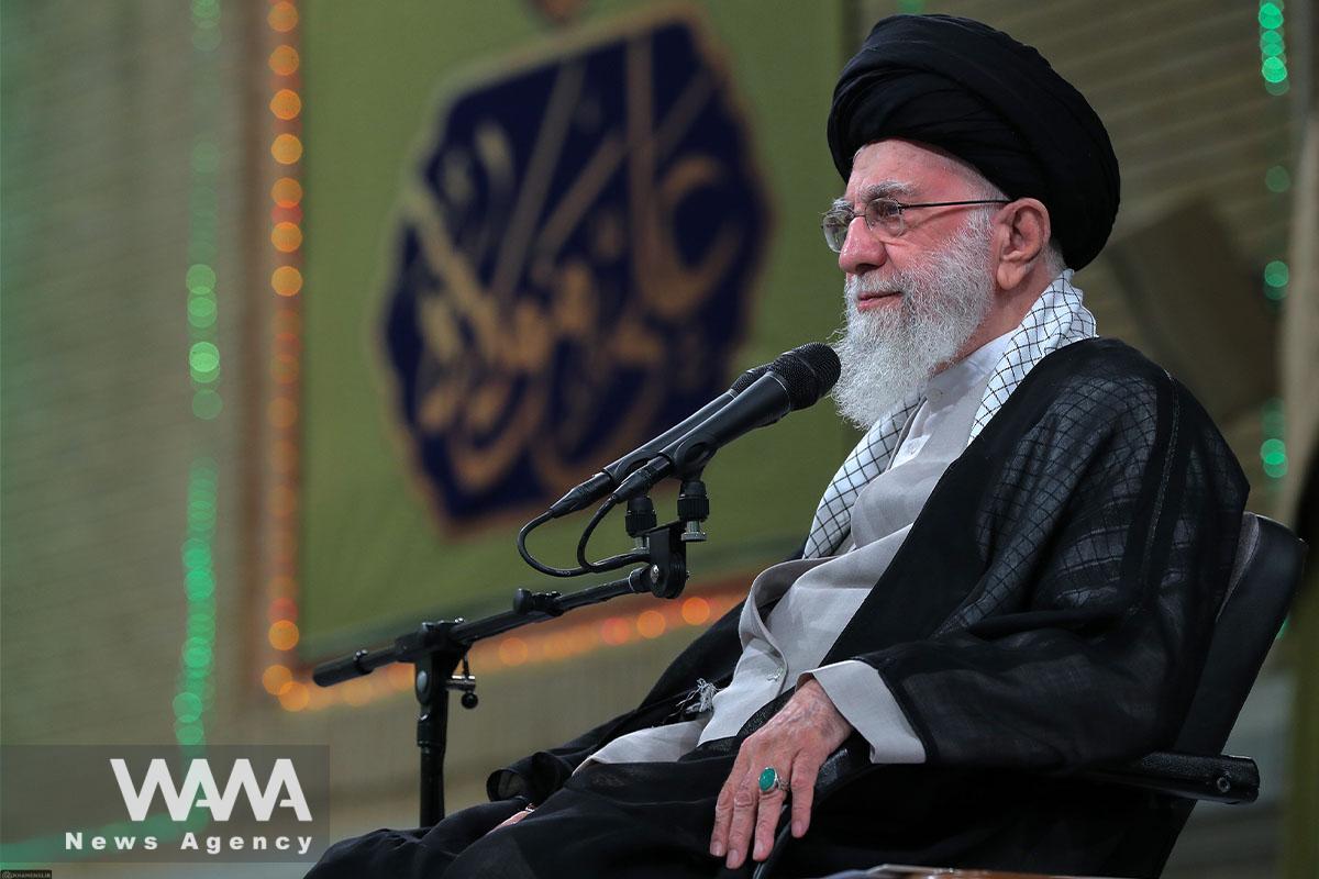 The Supreme Leader, Ayatollah Khamenei made the remarks in the Imam Khomeini Hussainiyah on June 25, 2024 on the occasion of Eid al-Ghadir and on the eve of the presidential elections scheduled for Friday, June 28, 2024 / Leader office / WANA News Agency