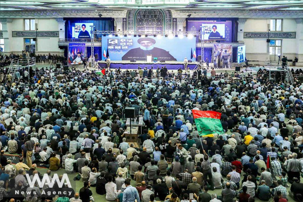 A ceremony commemorating the 40th anniversary of the death of Ayatollah Raisi and his companions. Mosque of Imam Khomeini, Tehran / June 27, 2024 / President office / WANA News Agency