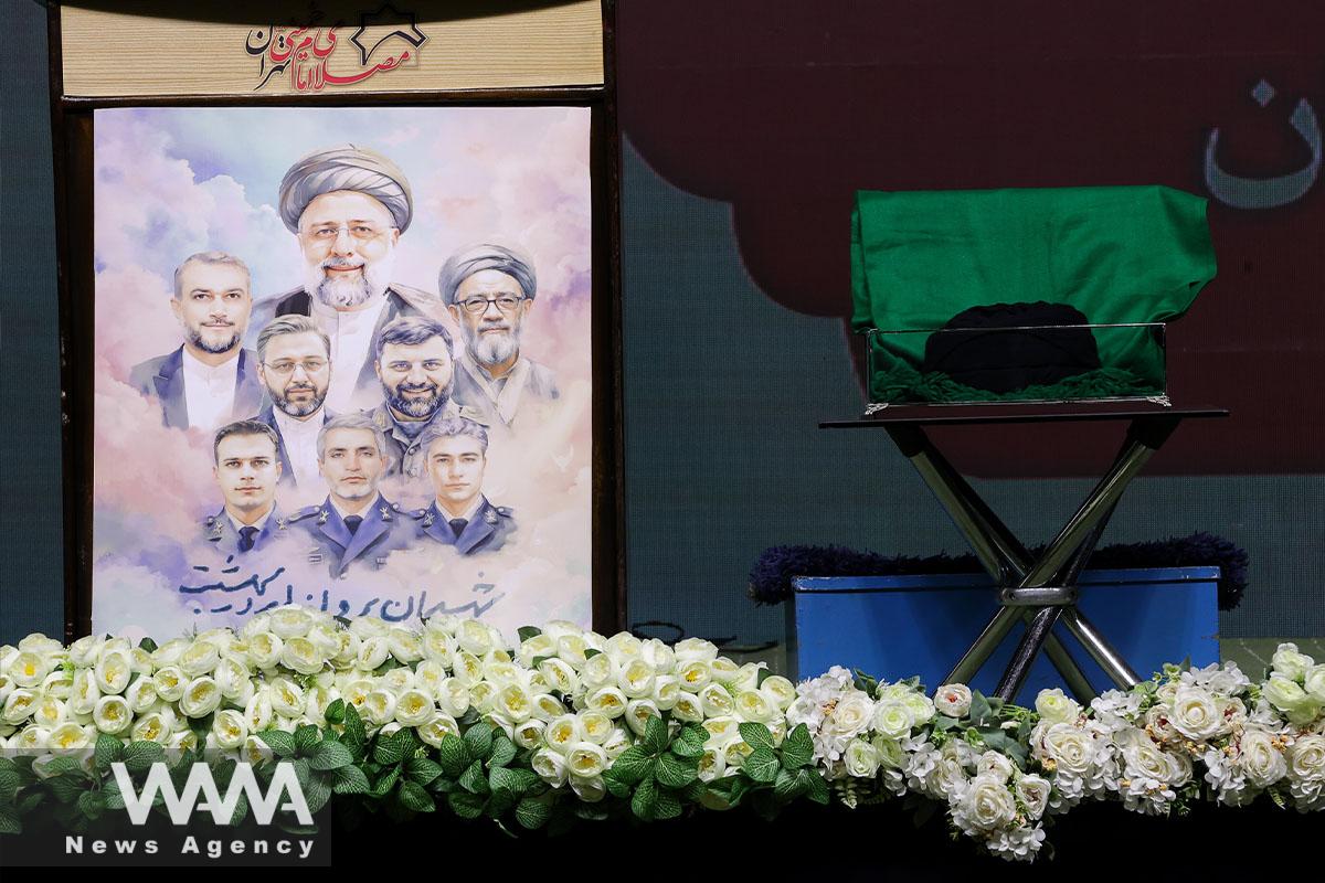 A ceremony commemorating the 40th anniversary of the death of Ayatollah Raisi and his companions. Mosque of Imam Khomeini, Tehran / June 27, 2024 / President office / WANA News Agency