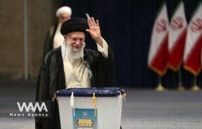 Ayatollah Khamenei, the Leader of the Islamic Revolution, cast his vote in Iran's 14th Presidential elections, June 28, 2024. Leader office / WANA News Agency