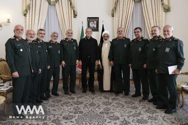 WANA - IRGC Commanders Meet with the President-Elect