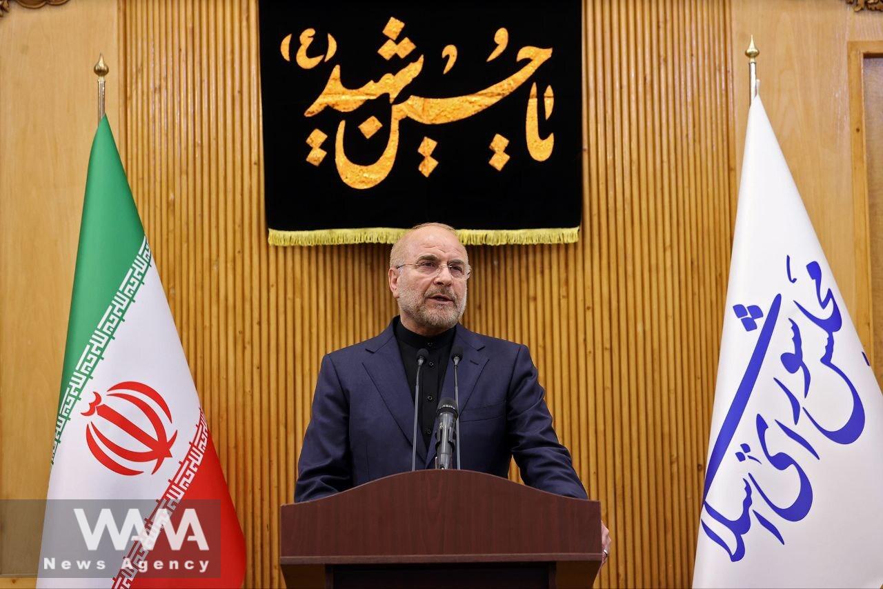 WANA- Mohammad Baqer Qalibaf, Iran's Parliament Speaker