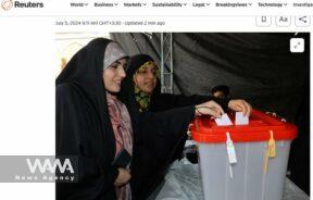 WANA_ Reuters news agency covering presidential election